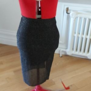 3 for $30 Sparkly black pencil skirt